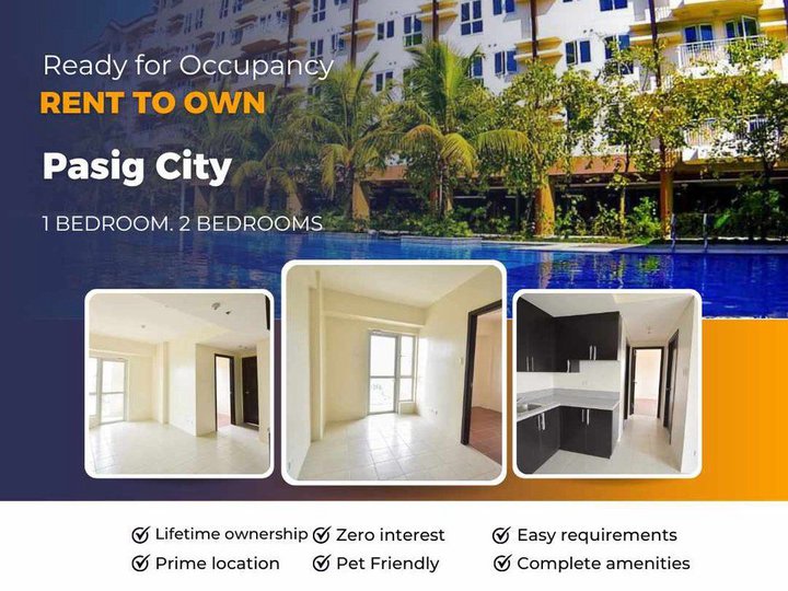 Rfo 2 bedroom Rent to Own Condo for Sale in Pasig BGC Taguig The Rochester Condo
