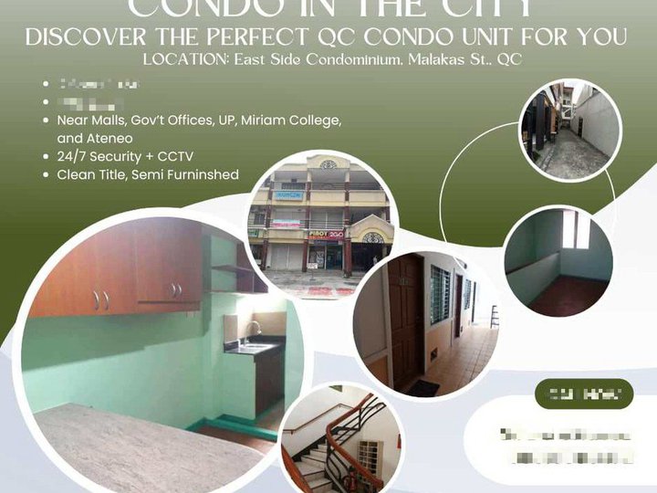 Residential condominium located in Malakas St. Quezon City.