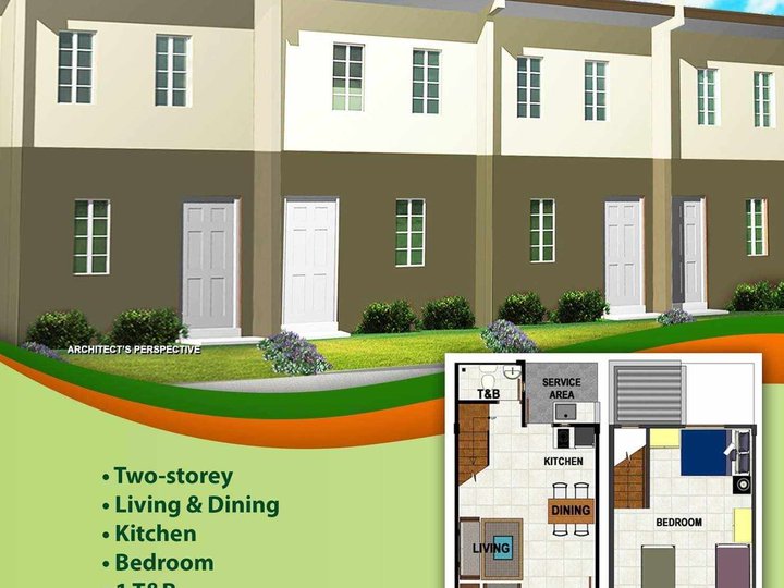 3-bedroom Townhouse Rent-to-own (thru Pag-IBIG) in Lipa Batangas