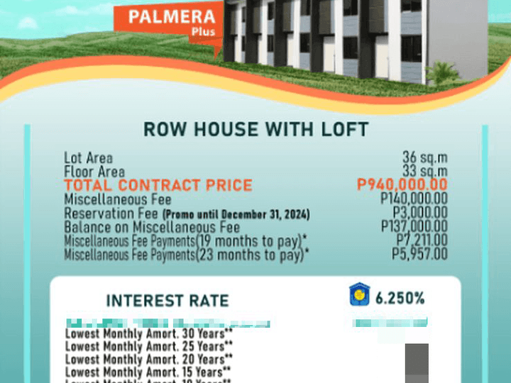 1 bedroom rowhouse with lofted