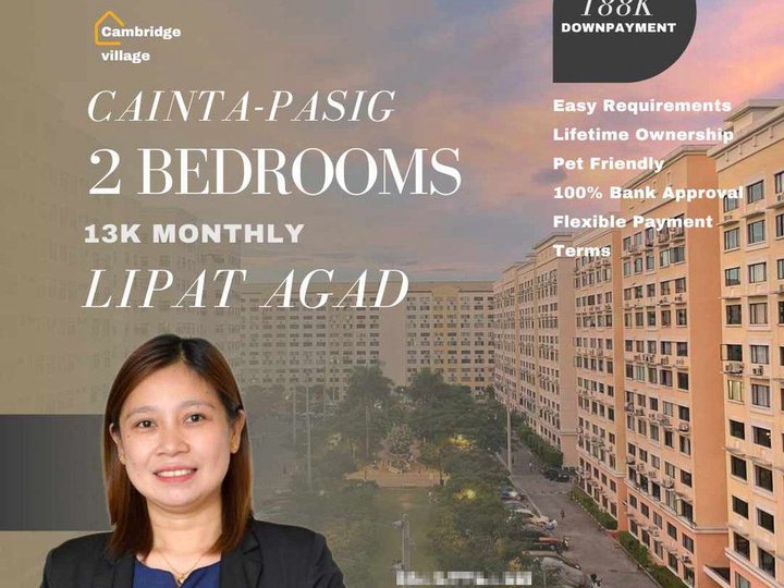 2 Bedrpom RFO Move in Condo For Sale in Pasig-Cainta Ortigas Cambridge Village
