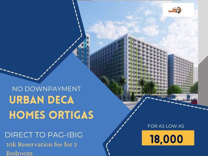 NO DOWNPAYMENT. DIRECT TO PAG-IBIG. RENT TO  OWN CONDO UNITS IN ORTIGA