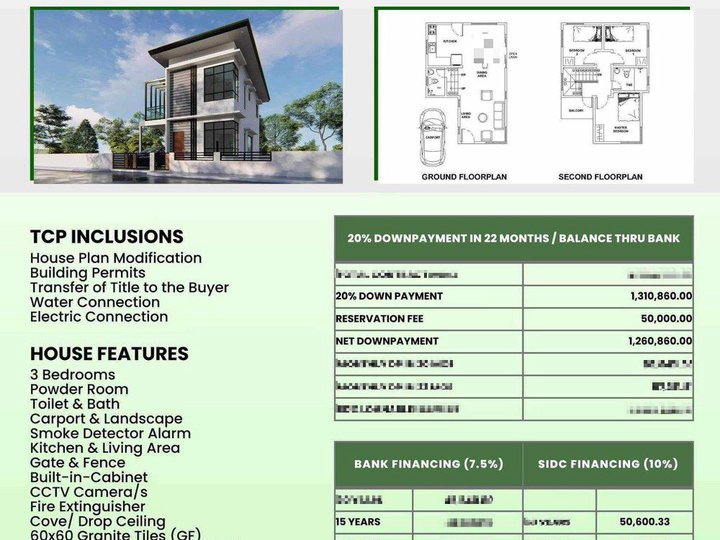 Adelaida 3- Bedroom Single Detached House For Sale in Lipa Batangas