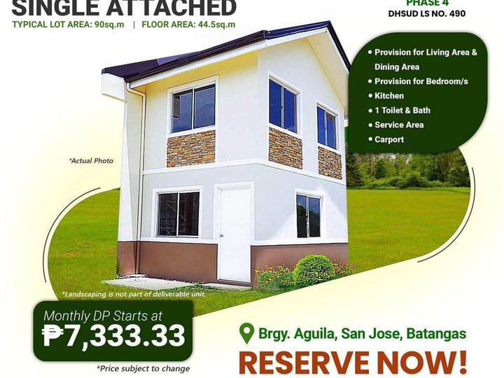 Studio-like Single Attached House For Sale
