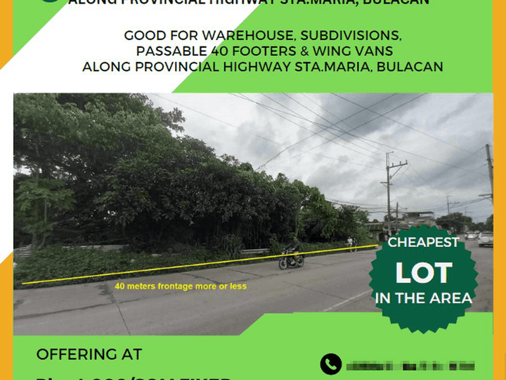 2.2 hectares Commercial Lot For Sale in Santa Maria Bulacan