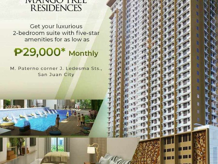 For sale rent to own condo in San Juan Manila, 2 bedroom, 1 bedroom 30k monthly