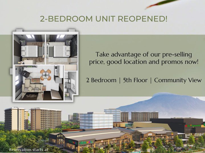 Preselling Unit Condo 5th floor, Community view.