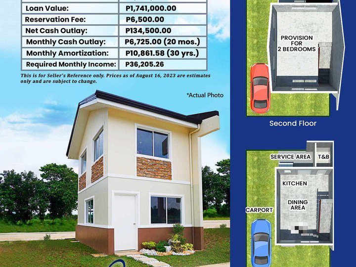 SINGLE ATTACHED HOUSE AND LOT FOR SALE IN BARAS RIZAL THRU PAG IBIG FINANCING