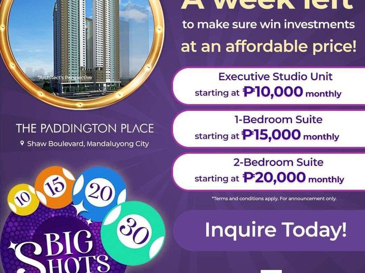 95.00 sqm 2-bedroom Condo For Sale in Mandaluyong Metro Manila