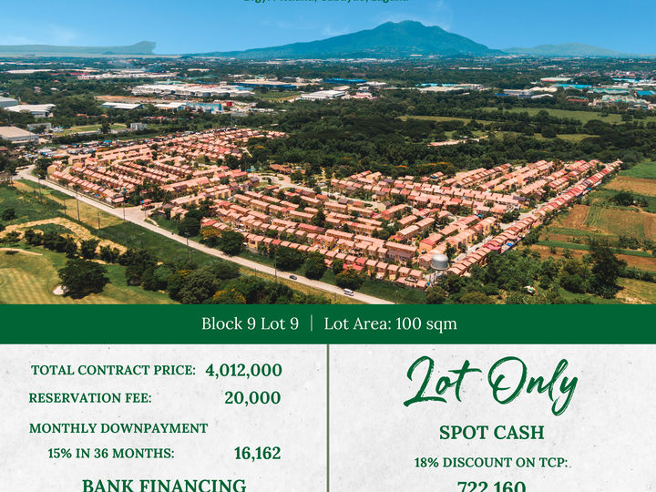 100 sqm Residential Lot For Sale in Nuvali Cabuyao Laguna