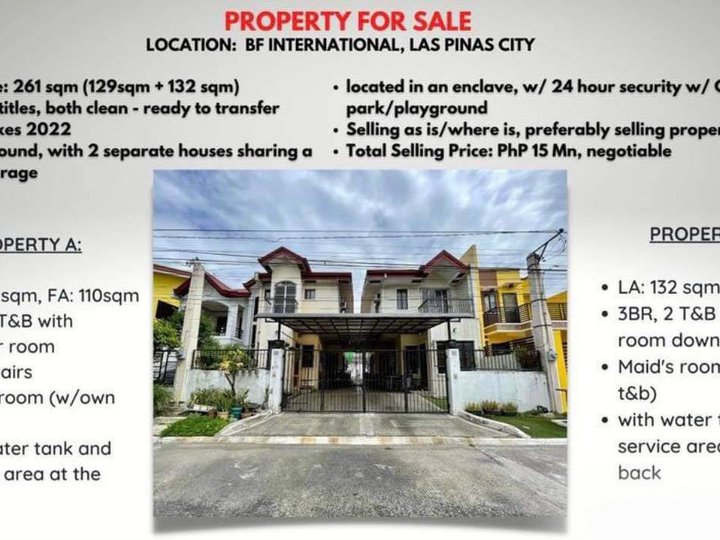 BF International Twin house for Sale