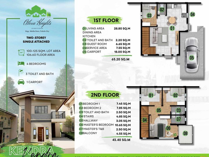 4-bedroom Single Attached House For Sale in Toledo Cebu