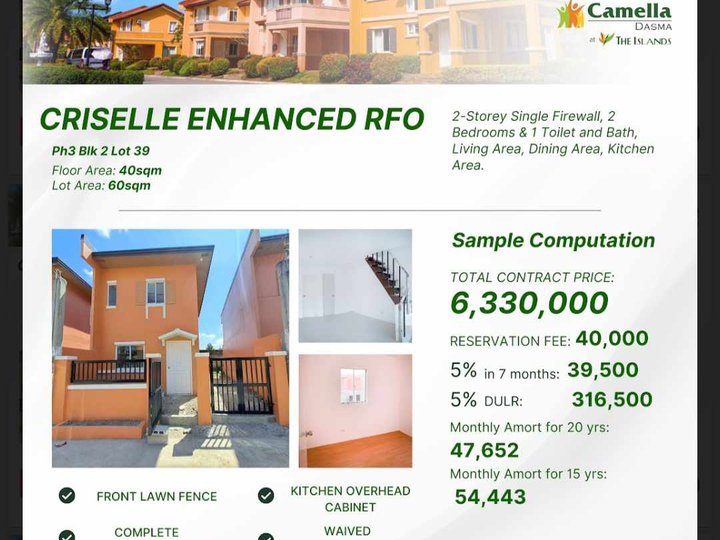 Brandnew 2-bedroom Single Attached House For Sale in Dasmarinas Cavite