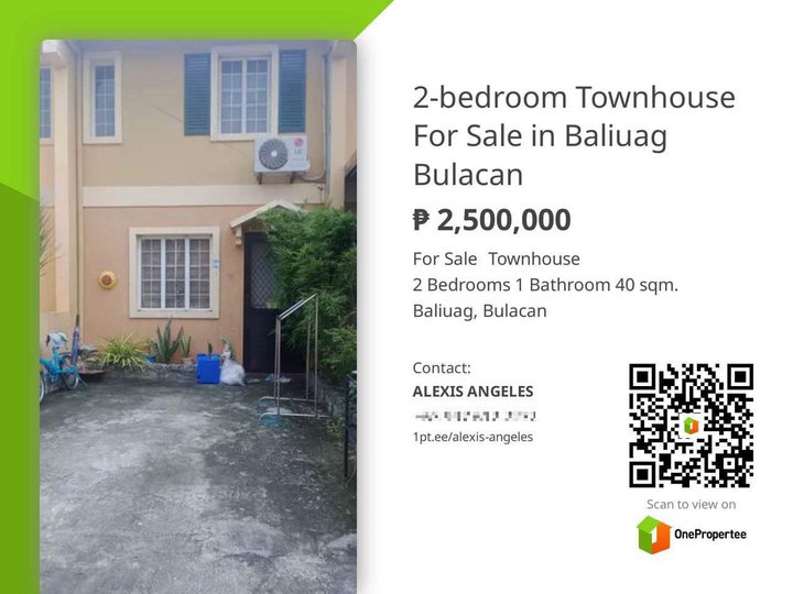 2bedroom Townhouse For Sale in Baliuag Bulacan [House and Lot 🏘️