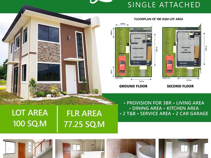 3-bedroom Single Attached House in Naic Cavite