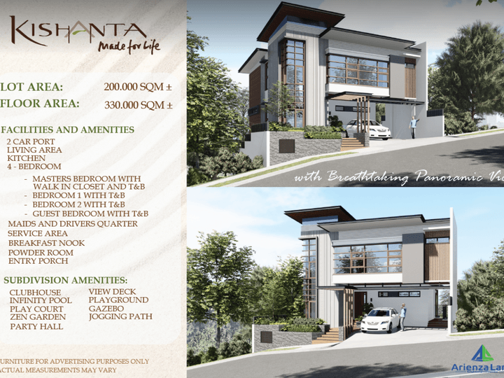 A two-storey house with Panoramic View for sale at Talisay Cebu