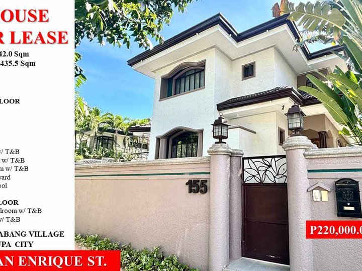 6-bedroom Single Detached House For Rent in Alabang Muntinlupa