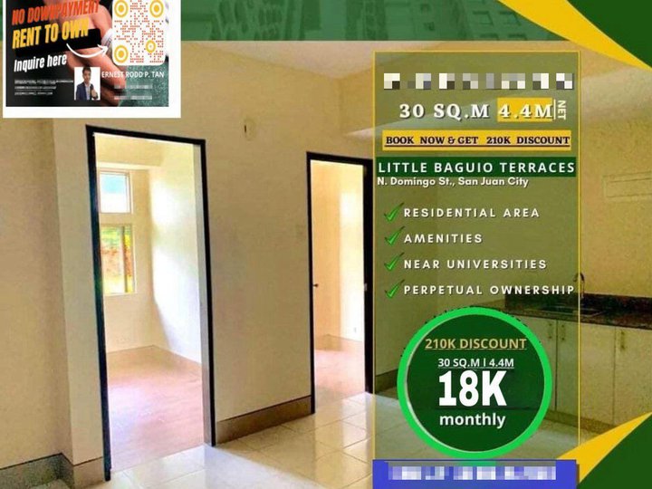 20K MONTHLY READY FOR OCCUPANCY SAN JUAN QUEZON CITY GREENHILLS U-BELT