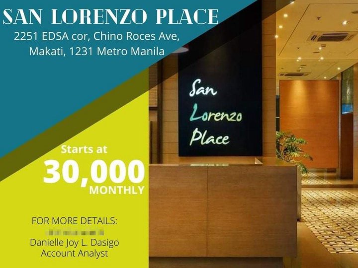 30K MONTHLY 2BR RFO RENT TO OWN CONDO SAN LORENZO PLACE MAKATI