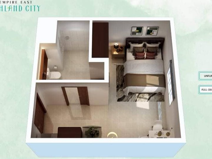 Discounted 21.88 sqm Studio Residential Condo Rent-to-own in Cainta Rizal