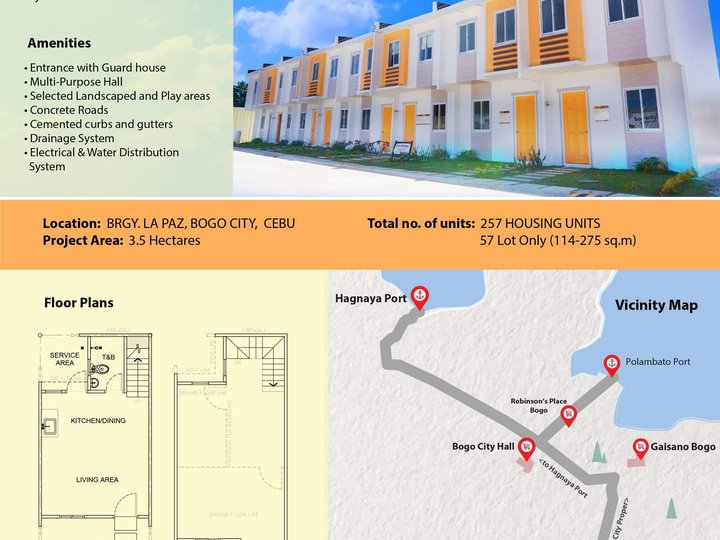 ready for occupancy Townhouse along the highway at Bogo Cebu