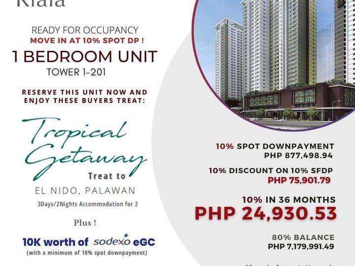 Buy RFO condo unit Tower 1,2,3 Cebu City I.T Park