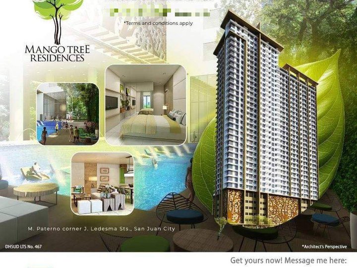 15K Monthly 1BR RentToOwn Condo in San Juan Greenhills  near Cubao 253K Move In Ready