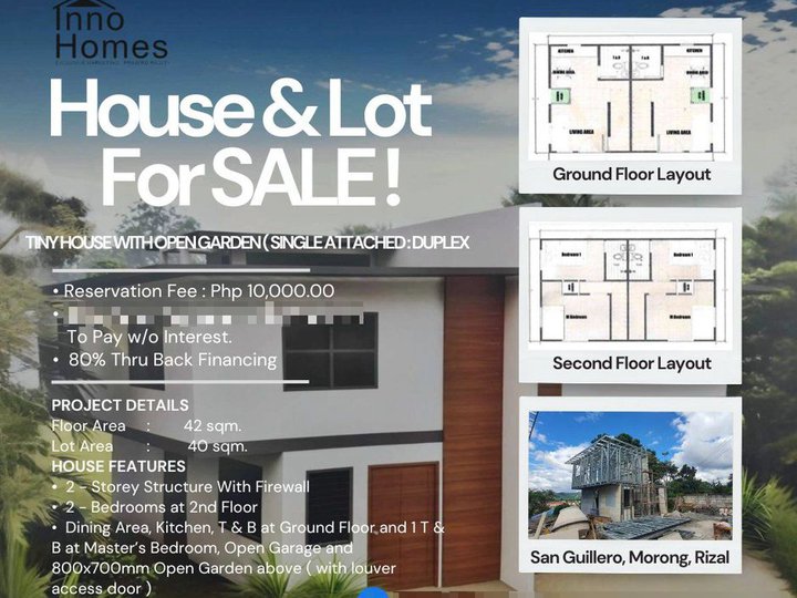 2 bedroom duplex house in Morong along highw