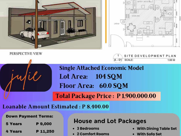 3-bedroom Single Attached House For Sale in General Santos (Dadiangas)