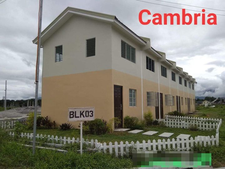 END unit 2-bedroom Rowhouse For Sale in Castillejos Zambales