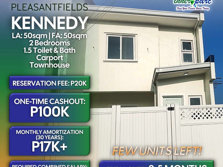 Pleasantfields Kennedy 2-bedroom Townhouse in Tanza, Cavite