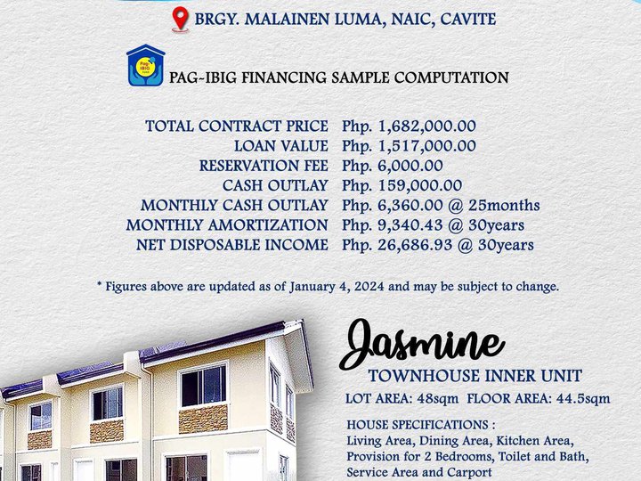 3-bedroom Duplex / Twin House For Sale in Cavite City Cavite