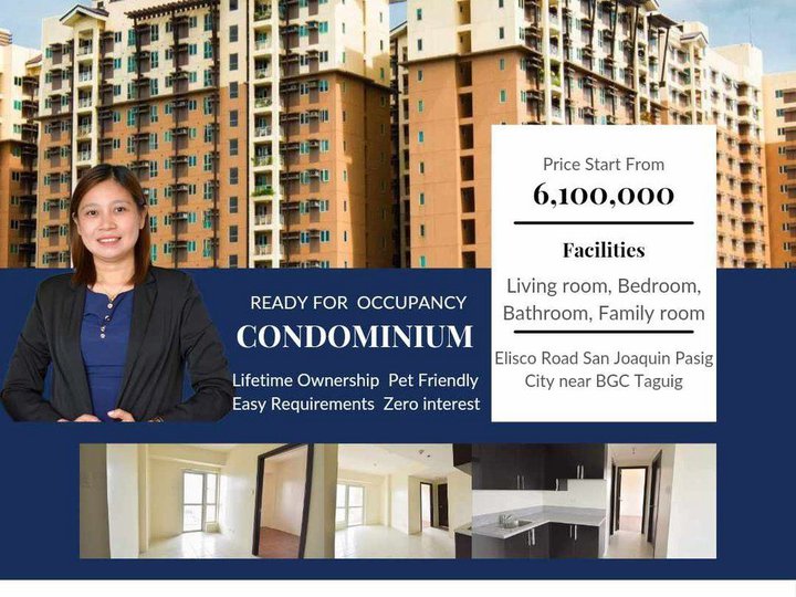 Afforsable 1-bedroom Condo Rent-to-own in Pasig Metro Manila BGC Taguig The Rochester Condo