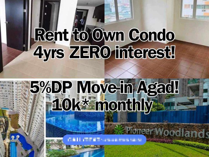 RFO 1 bedroom 2BR Rent to Own Condo in Mandaluyong near BGC Makati MRT