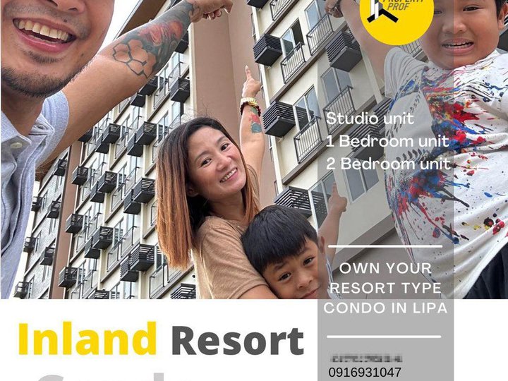 Preselling & RFO inland resort type condominium in Lipa