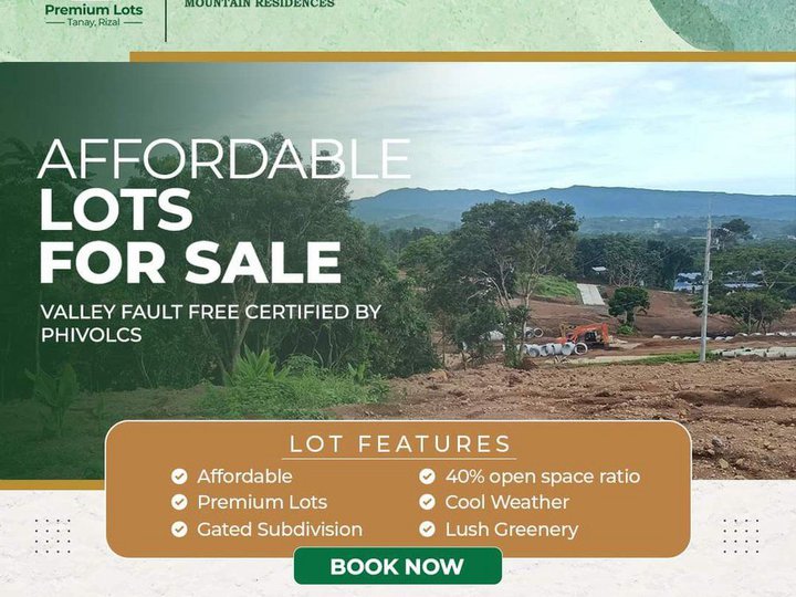 Residential Lot For Sale in Tanay Rizal