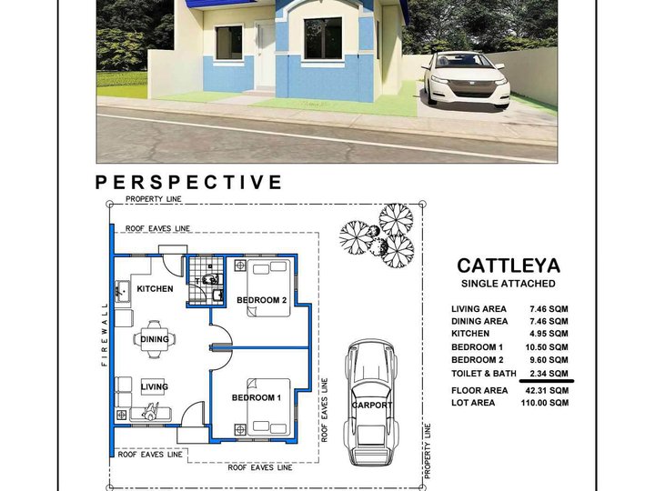 2BR 1T&B Single Attached House For Sale in Davao City