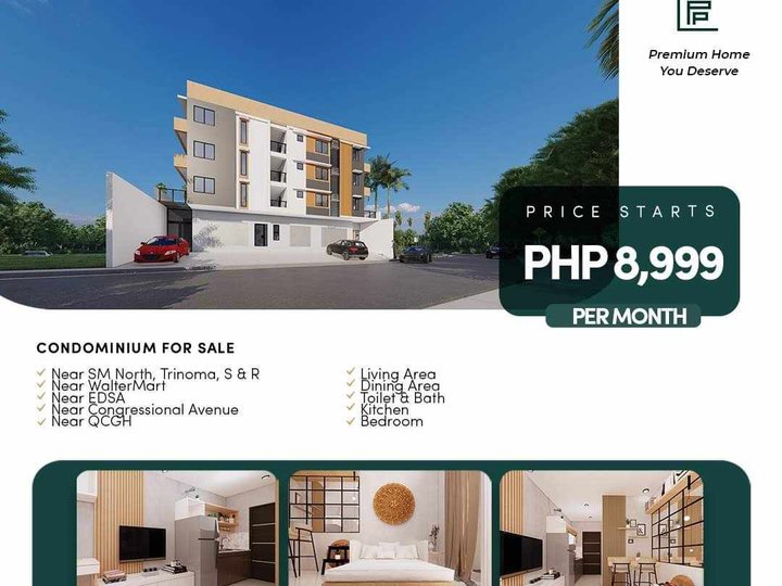 Condominum for sale in Quezon clCity near in TRINOMA/SM NORTH