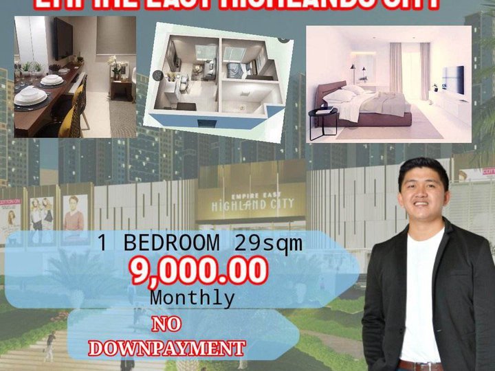 1br 8k monthly no down payment condo in Pasig near Eastwood cubao