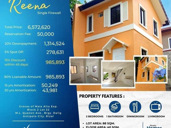 2-bedroom Single Detached House For Sale in Antipolo Rizal