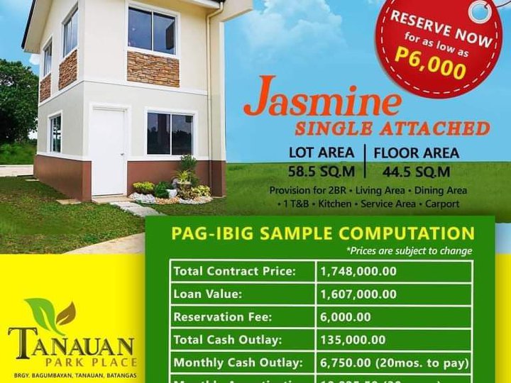 Very accesible house and lot in Tanauan Batangas
