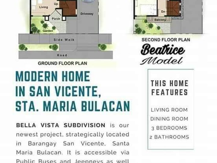 3bedrooms Houses and lot in Bulacan