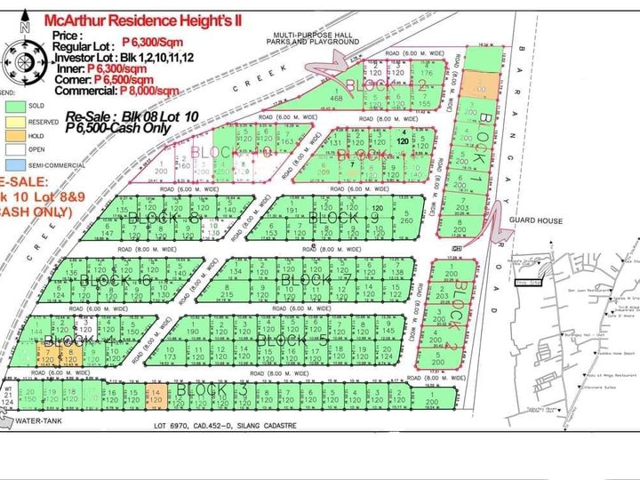 McArthur Heights Residence II in Barangay Ulat Silang Cavite.... Lots ...