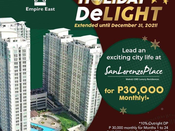 RENT TO OWN 2BEDROOM IN SAN LORENZO PLACE MAKATI FOR ONLY 30,000/MONTH