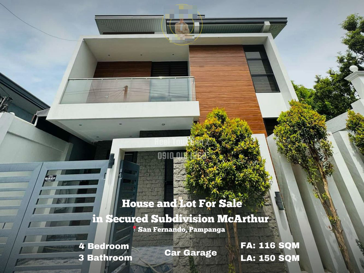 10.5M down to 8.5M 4-bedroom Single Attached House For Sale in San Fernando Pampanga