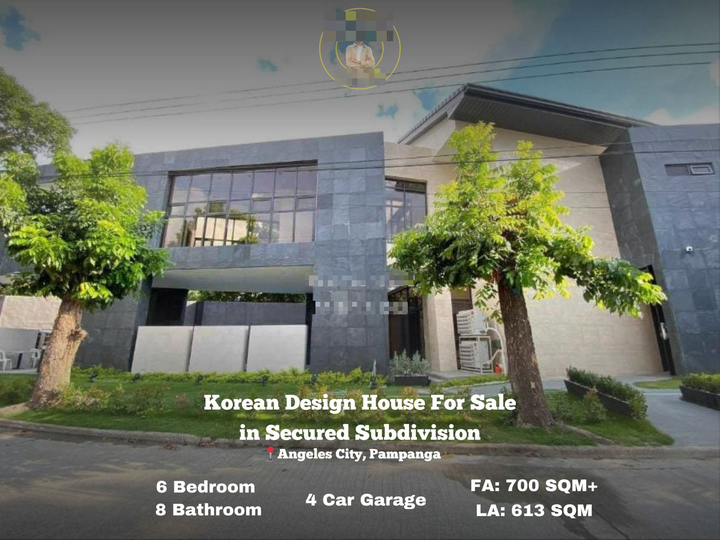 Korean House Ready For Occupancy 6-bedroom Single Detached House For Sale in Angeles Pampanga