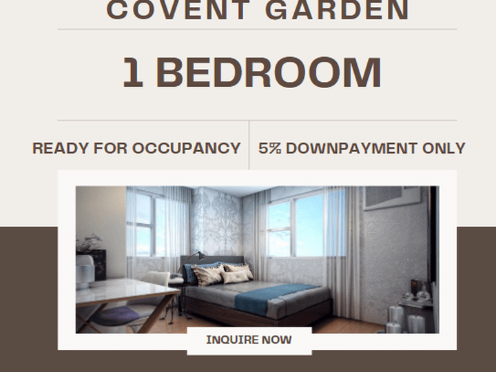 1bedroom 10k Monthly Ready for Occupancy Rent to Own PUP Covent Garden