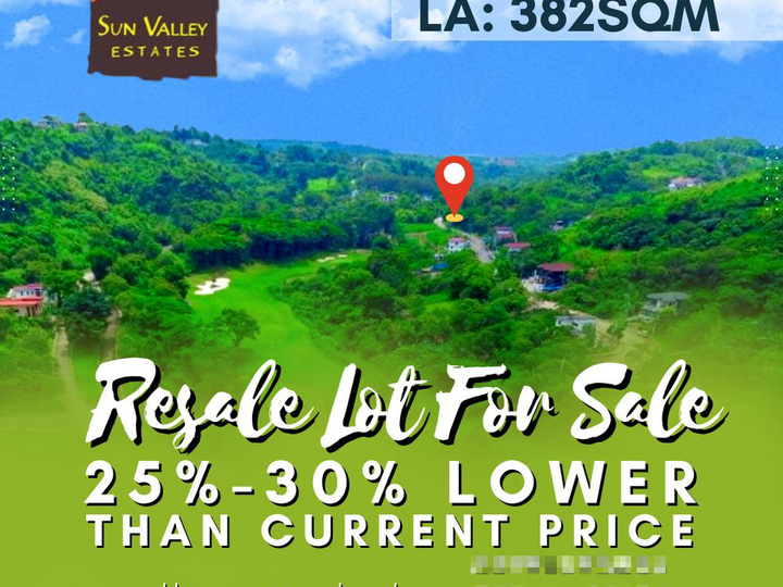 PHASE 4| 382SQM | Resale lot for sale in Sun Valley Estates, Antipolo