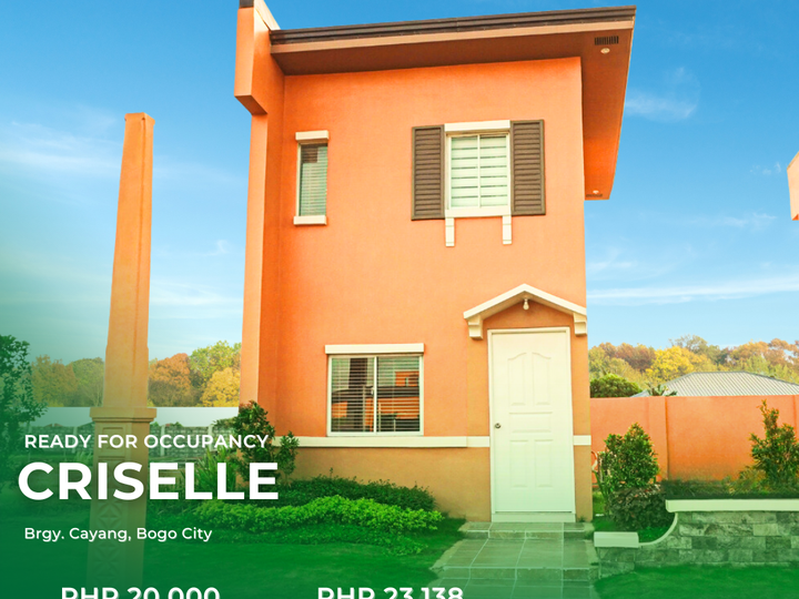 63 SQM Single Firewall House For Sale in Camella Bogo, Cebu