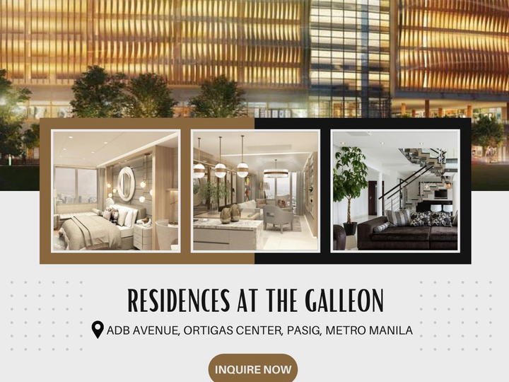 Residences at the Galleon 114sqm 2-BR Condo For Sale in Ortigas Pasig